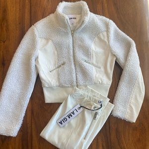 #I.AM.GIA NWOT Teddy and Faux Leather Set